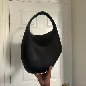 Thierry Mugler Sleek Black Shoulder Bag